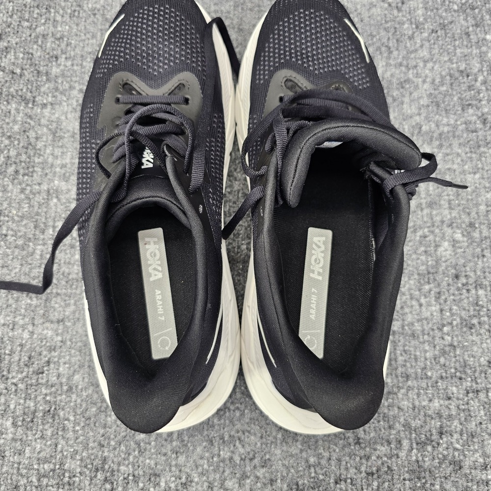Hoka One One Arahi 7 Womens Size 10 Black White Athletic Road Running Shoes - Picture 11 of 13